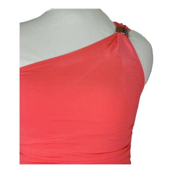 Coco Reef One-Shoulder Swimsuit Swim Women's 14/38D Slimming Lined Rutched - Picture 6 of 15